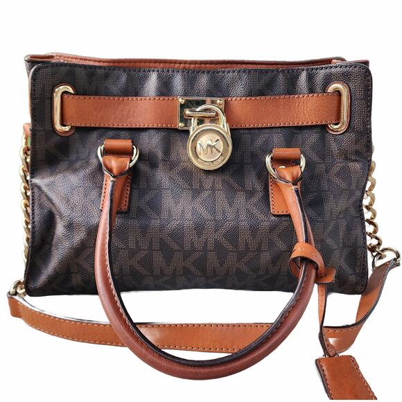 MICHAEL Michael Kors Signature Medium East West Hamilton Satchel Tote - Picture 14 of 14